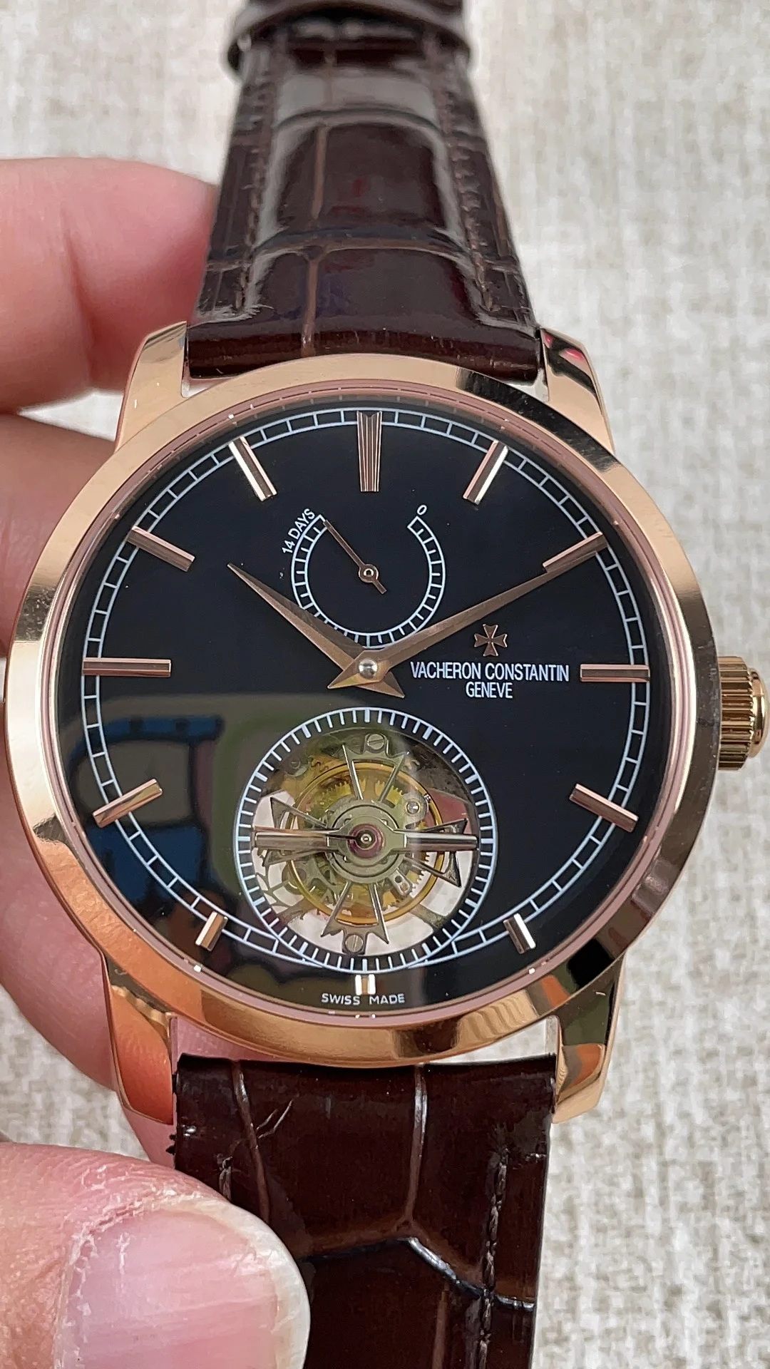 Jiang Sidanton Kinetic Tourbillon — photographed off the sweep