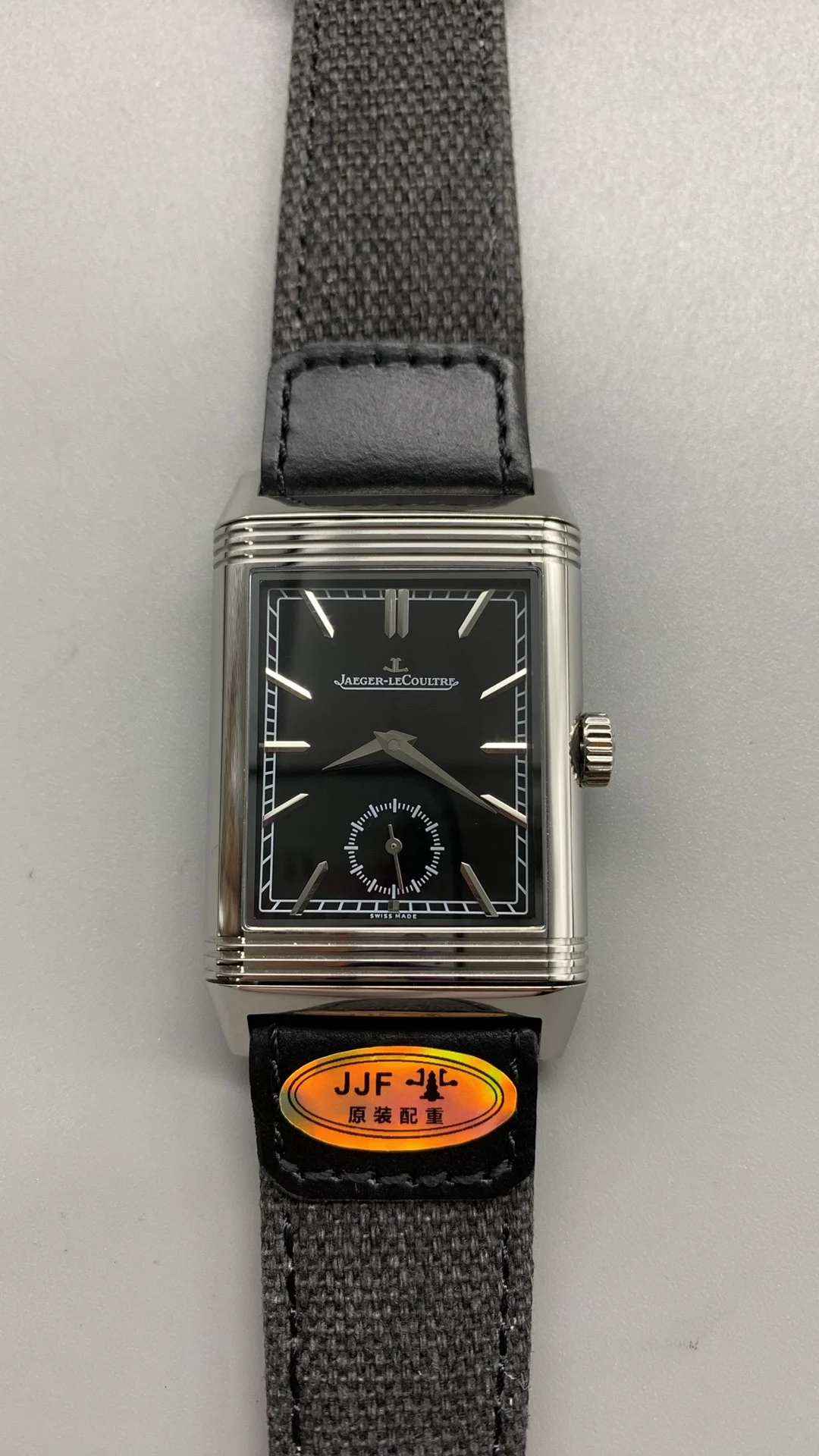 jjf, Jaeger-LeCoultre flip — photographed off the sweep