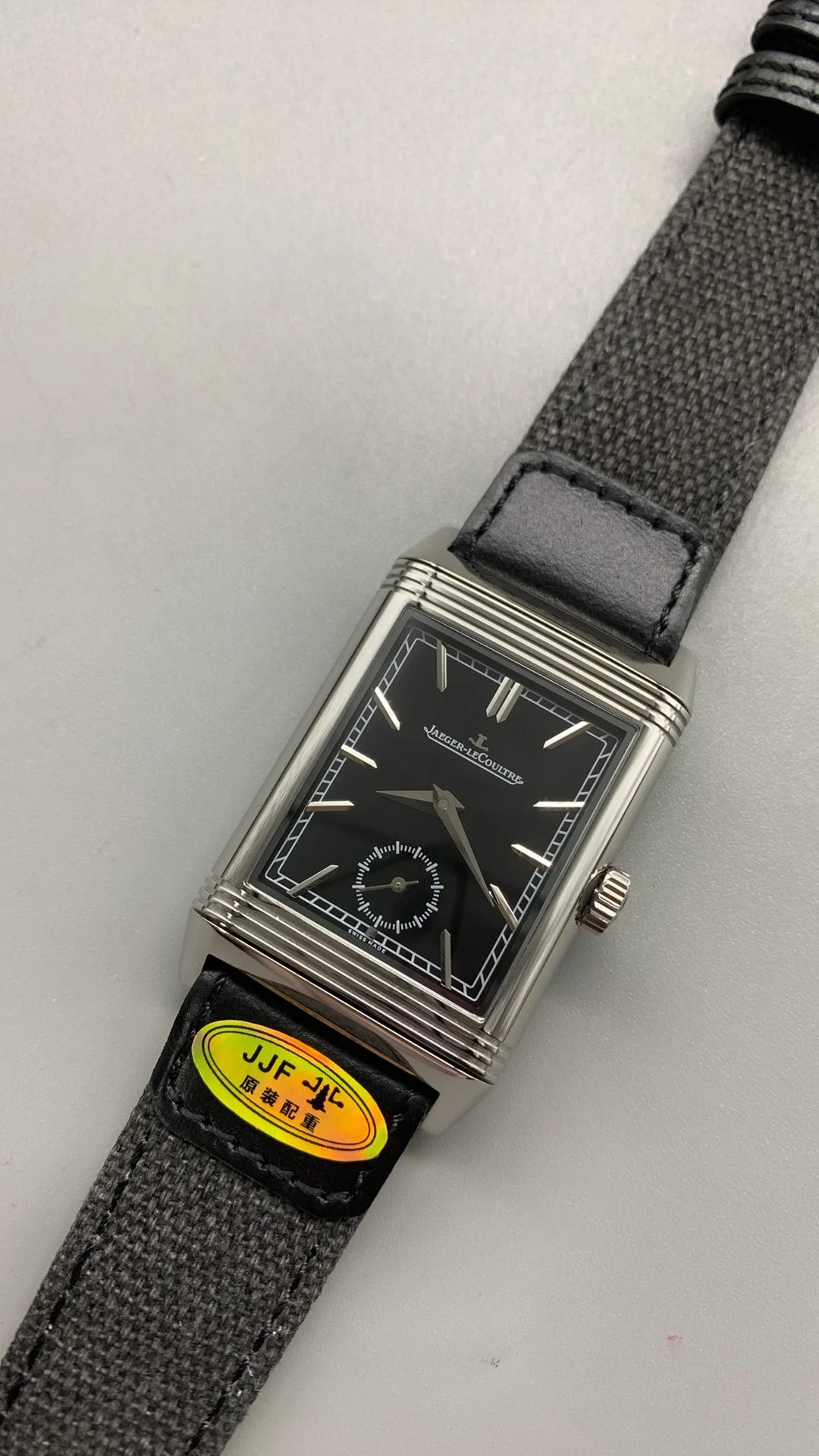 jjf, Jaeger-LeCoultre flip — photographed off the sweep