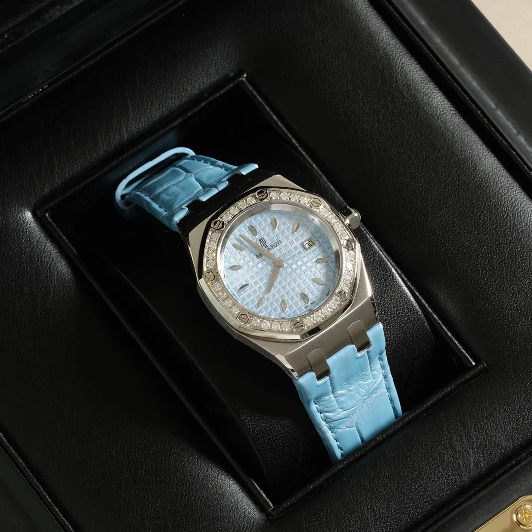 Lake blue details — photographed off the sweep