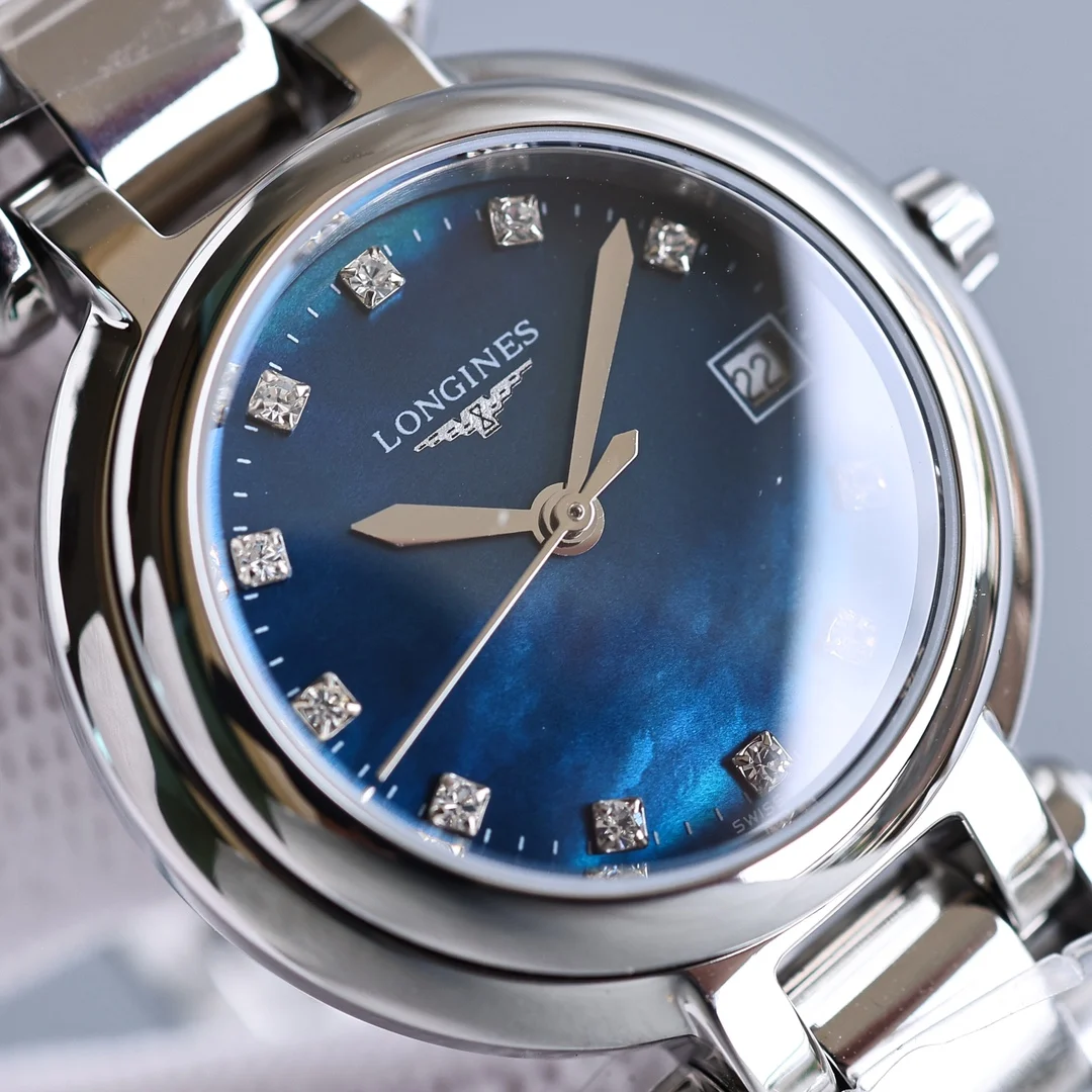 Longines Blue Dial 26.5mm — photographed off the sweep
