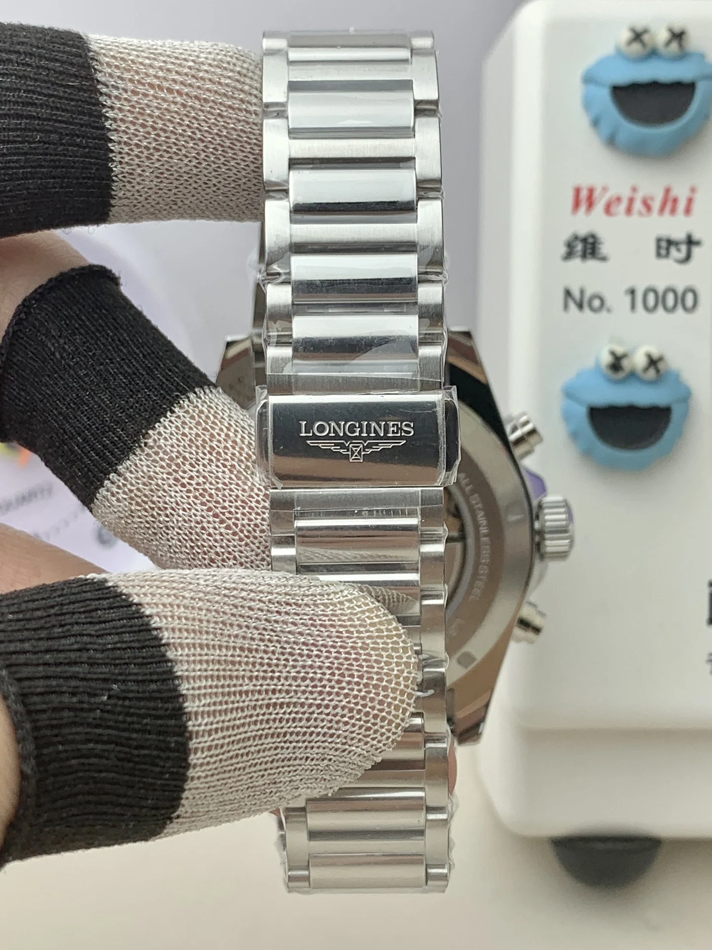Longines Conquest — photographed off the sweep