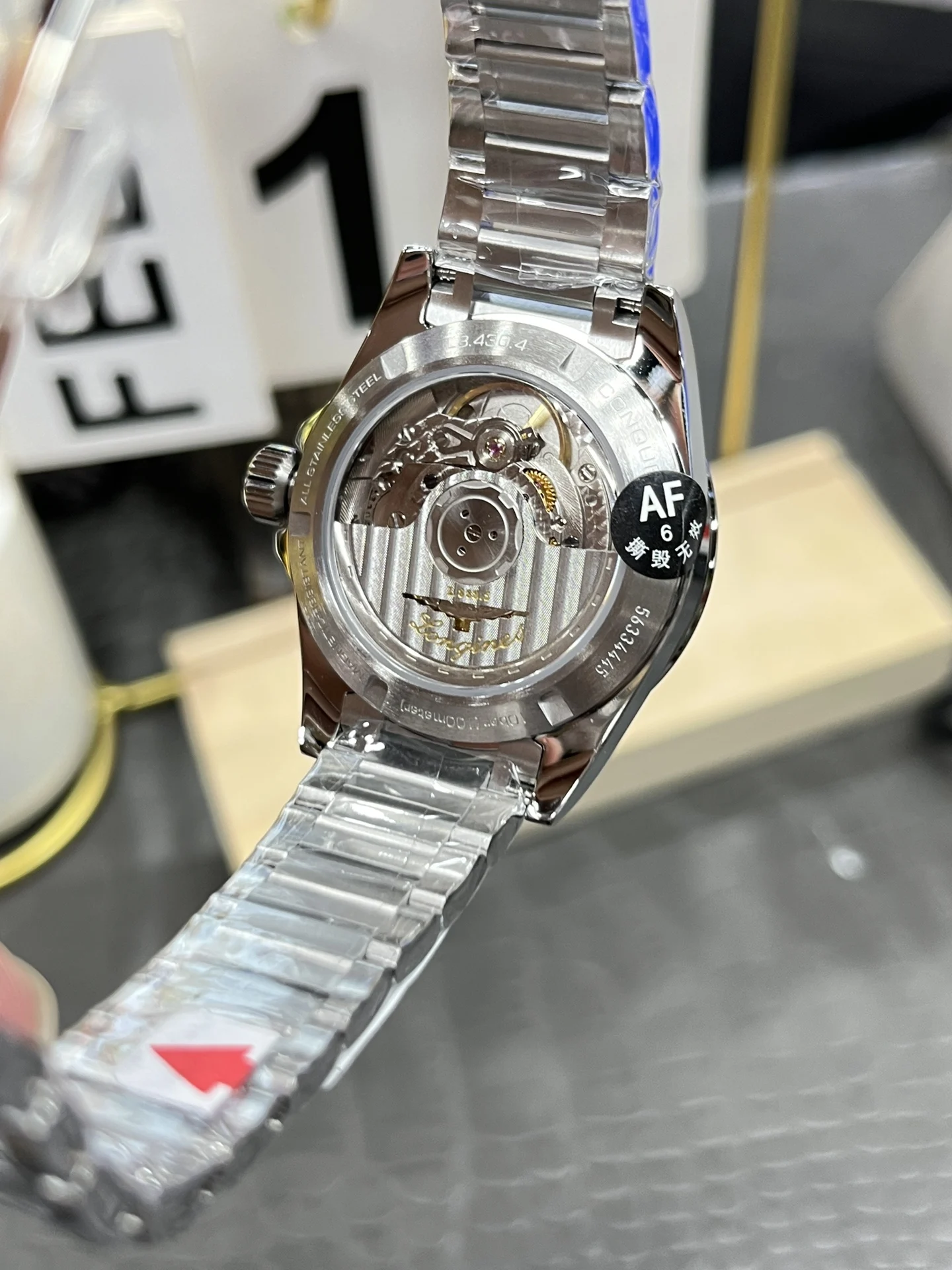 Longines Conquest 34mm — photographed off the sweep
