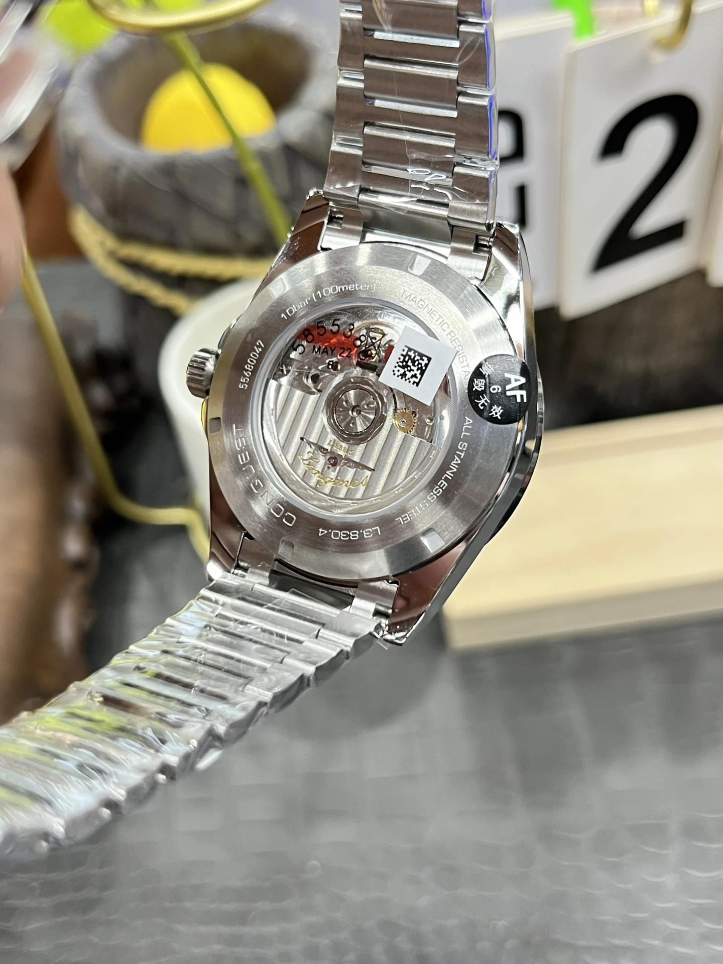 Longines Conquest 41mm — photographed off the sweep
