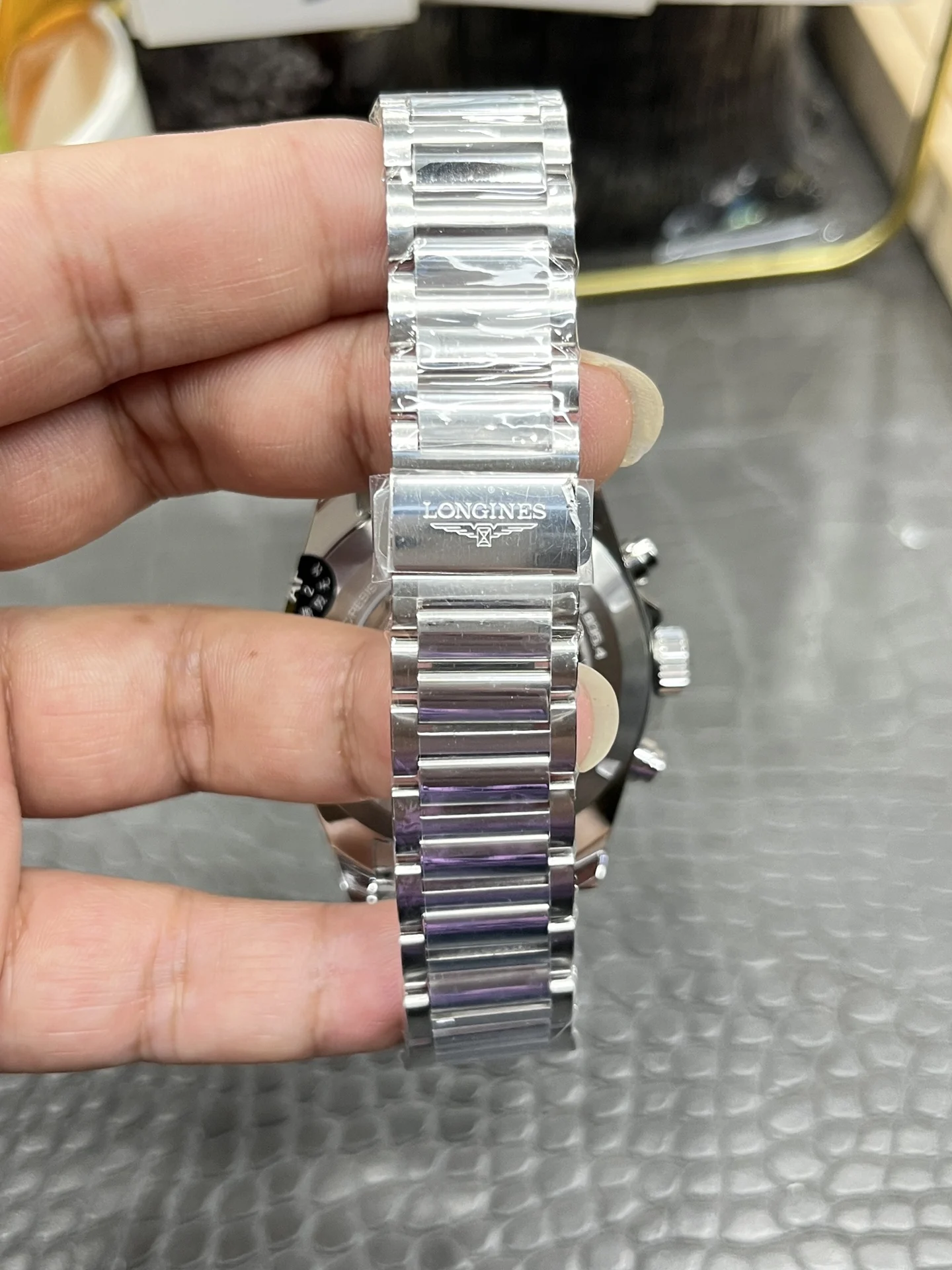 Longines Conquest 42mm — photographed off the sweep
