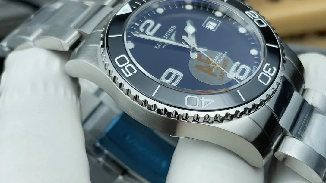 Longines Conquest Black Dial 41mm — photographed off the sweep
