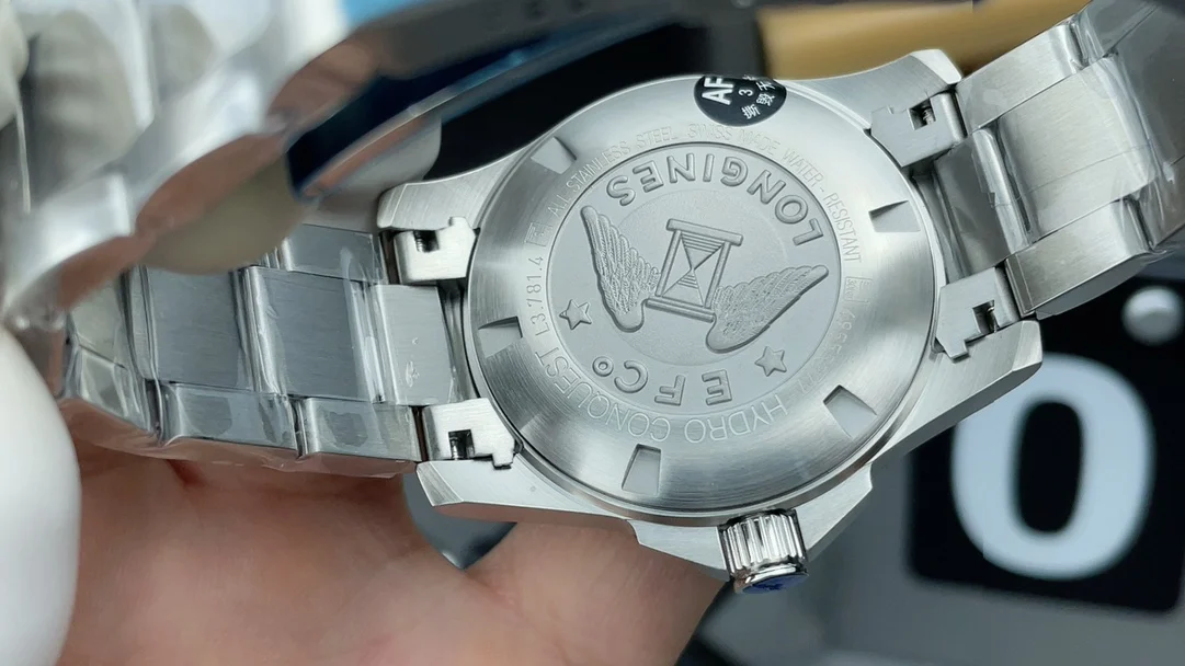 Longines Conquest Black Dial 41mm — photographed off the sweep