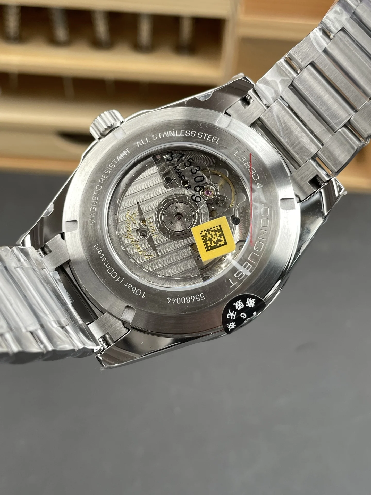 Longines Conquest Black Dial 41mm — photographed off the sweep