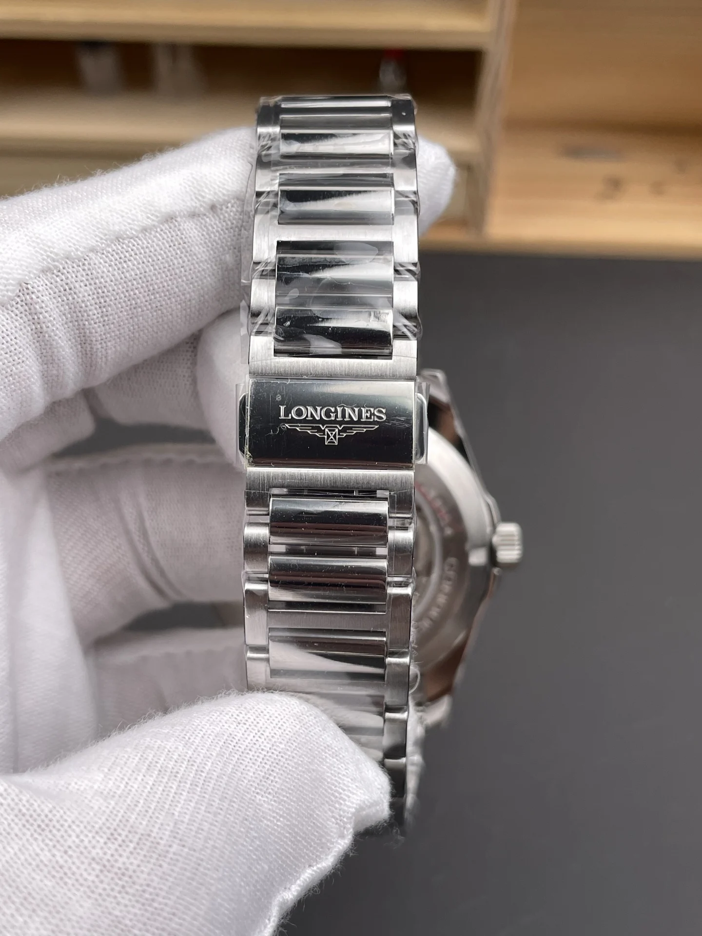 Longines Conquest Blue Dial 41mm — photographed off the sweep