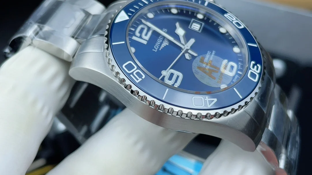 Longines Conquest Blue Dial — photographed off the sweep