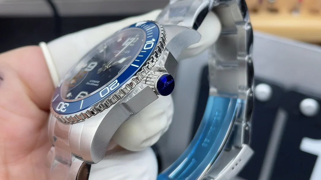 Longines Conquest Blue Dial — photographed off the sweep