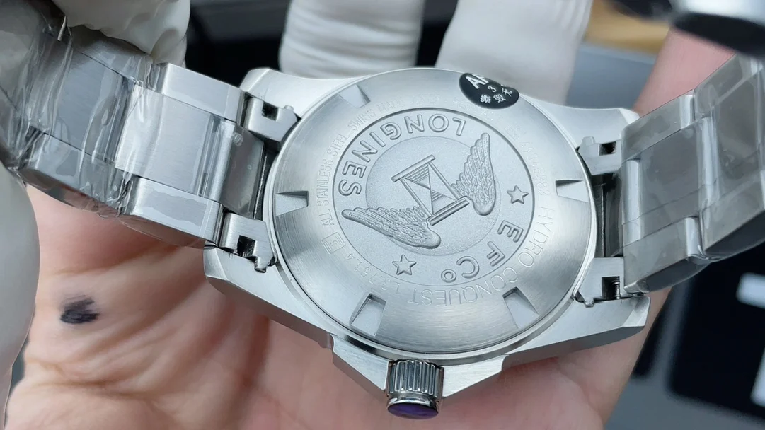 Longines Conquest Blue Dial — photographed off the sweep
