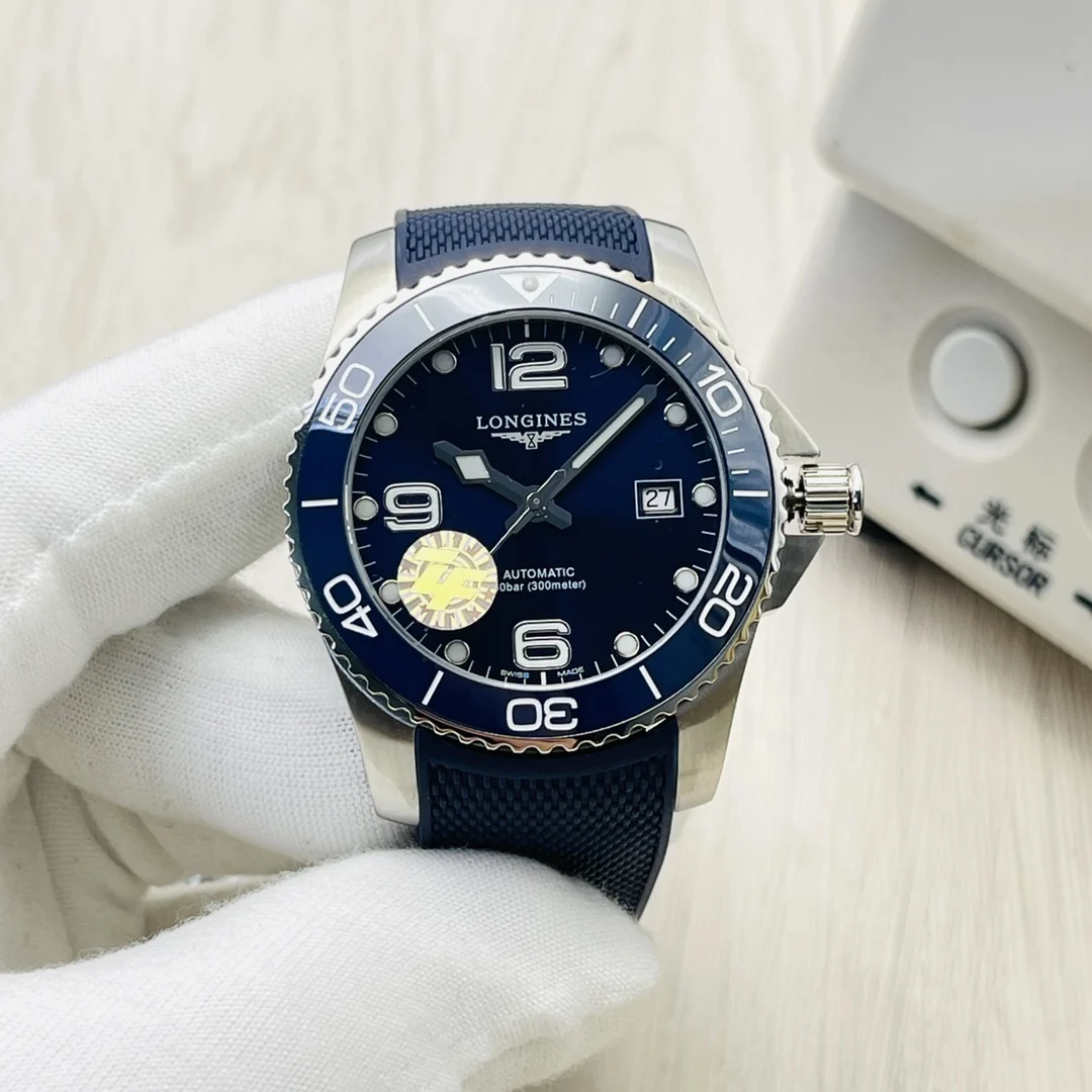 Longines Conquest Ceramic — photographed off the sweep