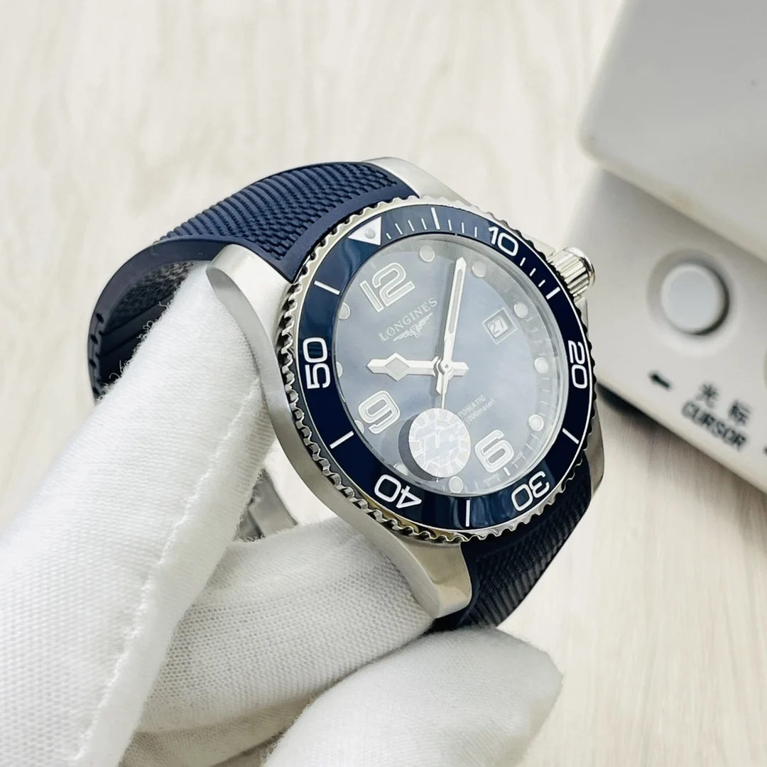 Longines Conquest Ceramic — photographed off the sweep