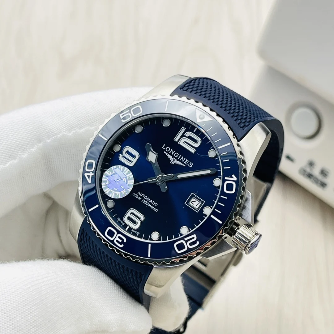 Longines Conquest Ceramic — photographed off the sweep