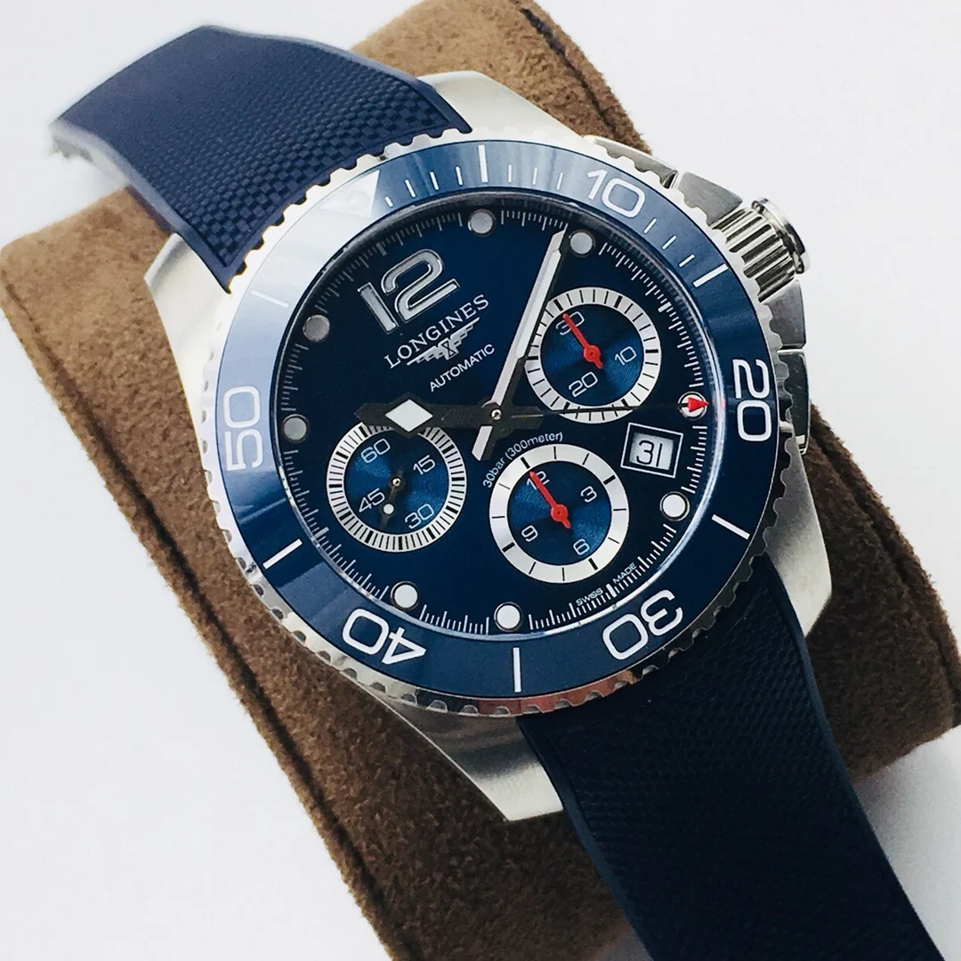 Longines Conquest Ceramic 41mm — photographed off the sweep