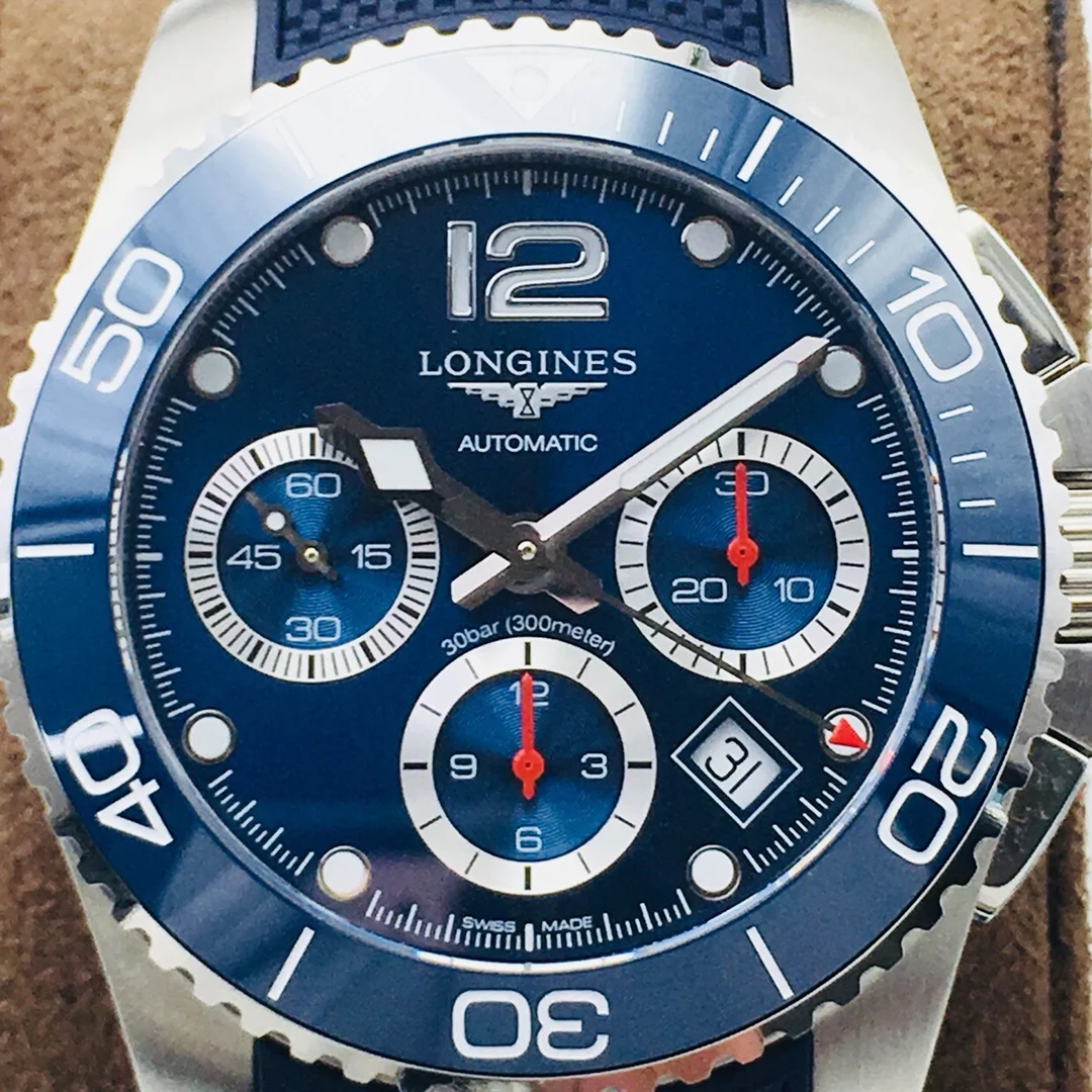 Longines Conquest Ceramic 41mm — photographed off the sweep