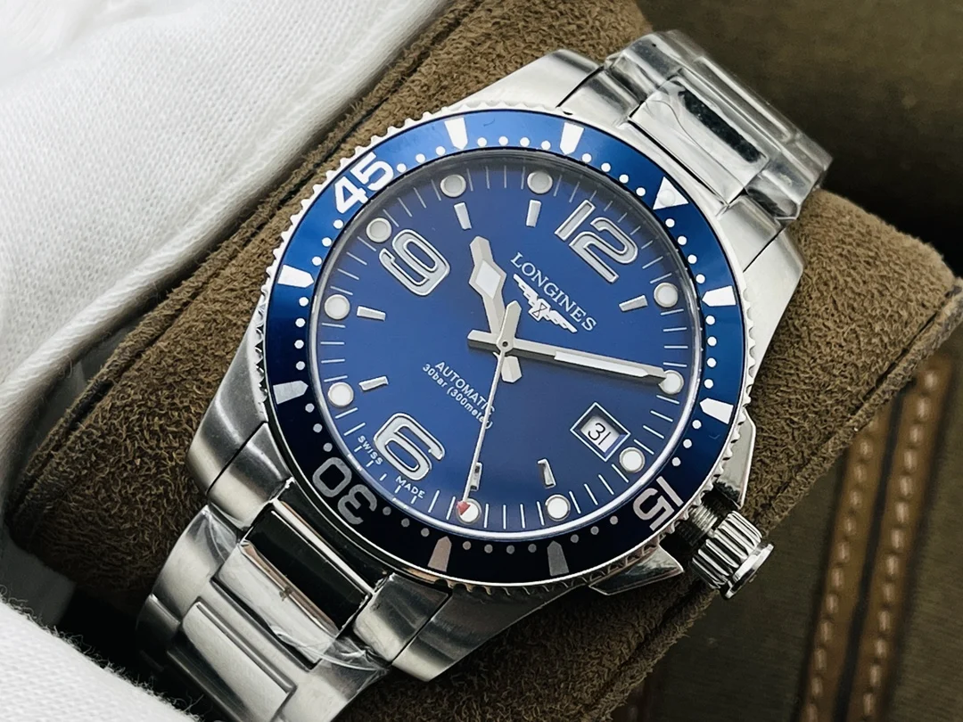 Longines Conquest Ceramic 41mm — photographed off the sweep