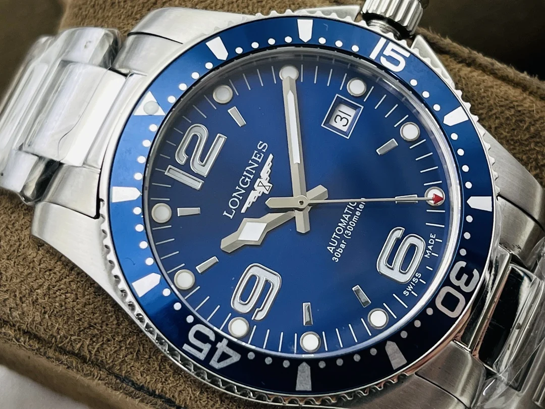 Longines Conquest Ceramic 41mm — photographed off the sweep