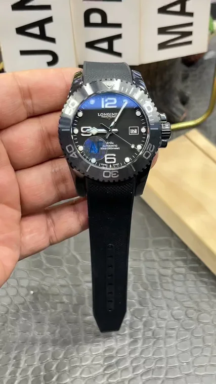 Longines Conquest Ceramic Black Dial 43mm