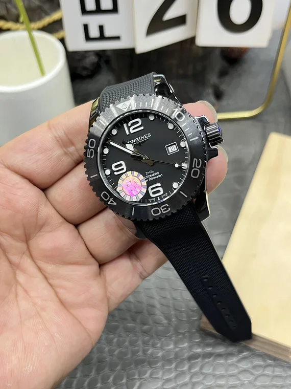 Longines Conquest Ceramic Black Dial 43mm