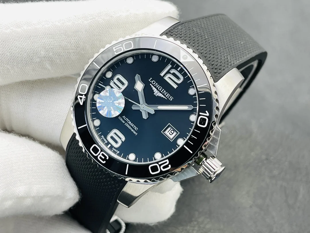 Longines Conquest Ceramic — photographed off the sweep