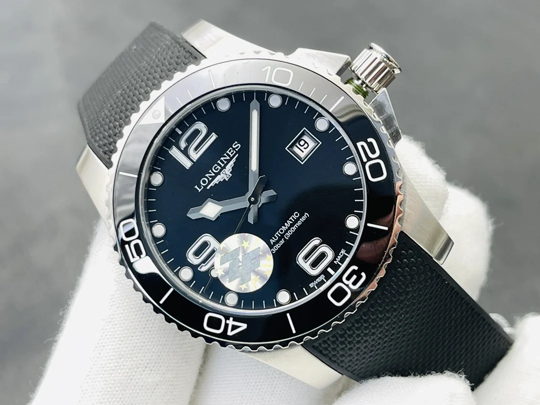 Longines Conquest Ceramic — photographed off the sweep