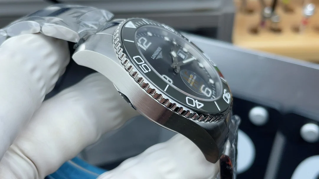 Longines Conquest Grey Dial 41mm — photographed off the sweep