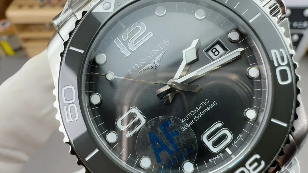 Longines Conquest Grey Dial 43mm — photographed off the sweep