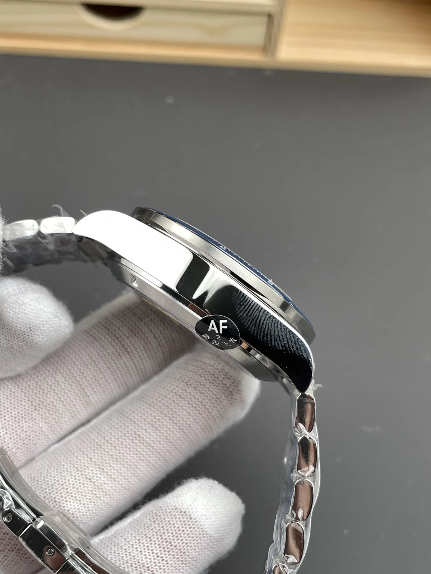 Longines Conquest Panda Blue Dial — photographed off the sweep