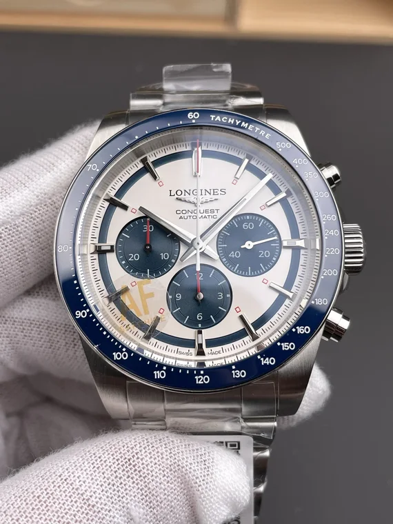 Longines Conquest Panda Blue Dial