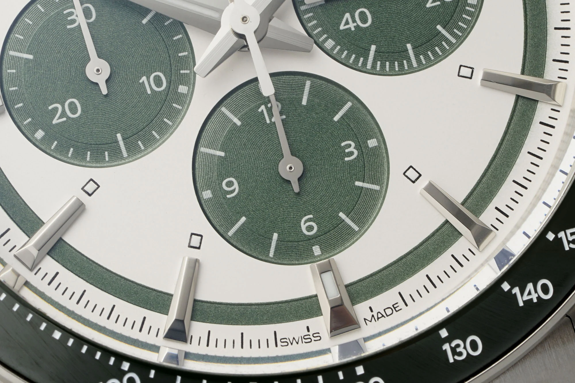 Longines Conquest Panda Ceramic Blue Dial 42.00mm — photographed off the sweep