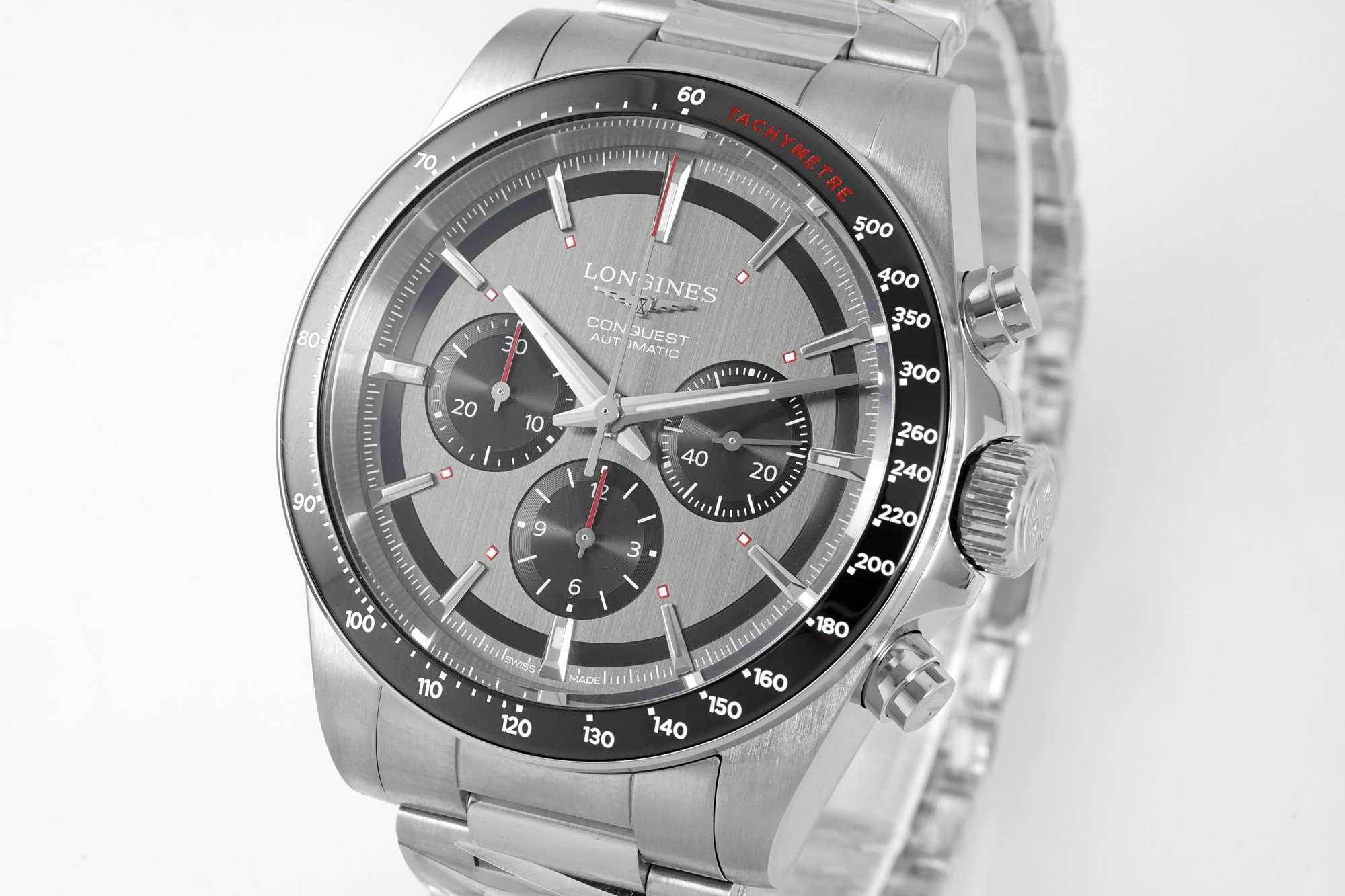 Longines Conquest Panda Ceramic Blue Dial 42.00mm