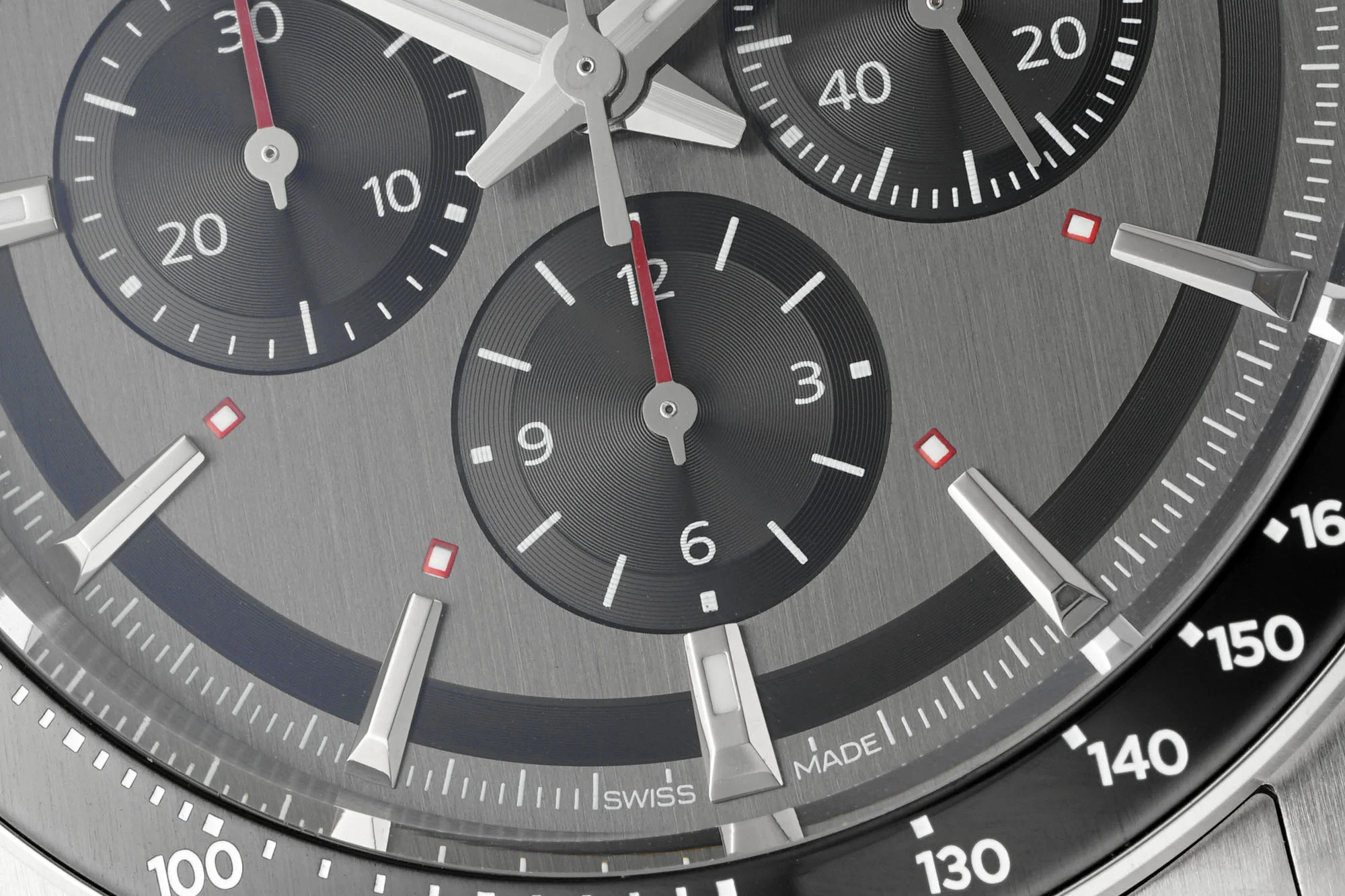 Longines Conquest Panda Ceramic Blue Dial 42.00mm — photographed off the sweep