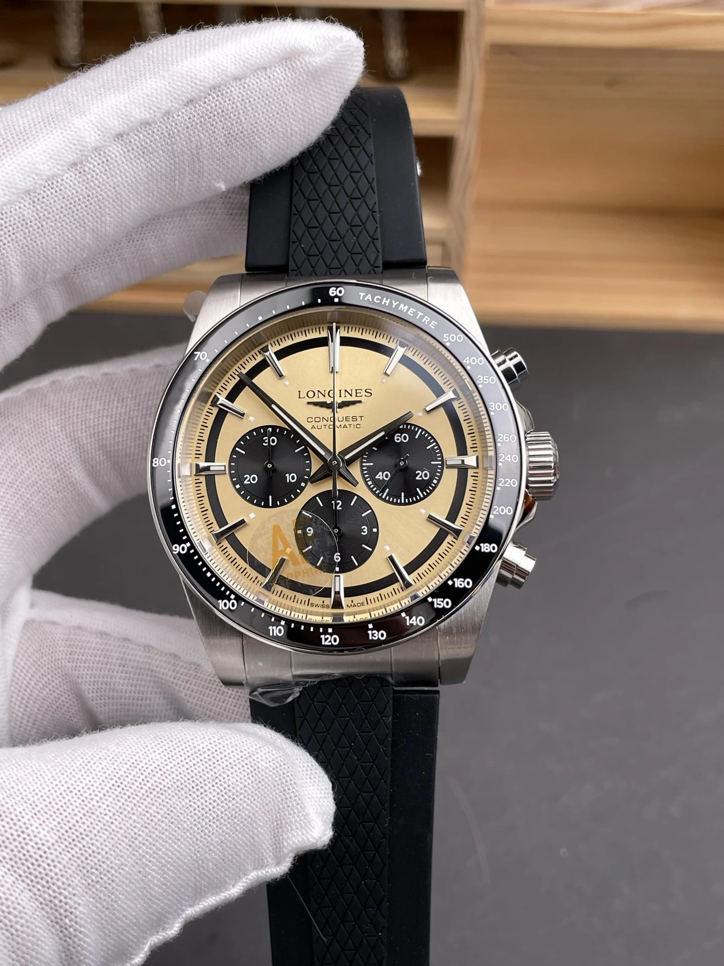 Longines Conquest Shawn Yue — photographed off the sweep