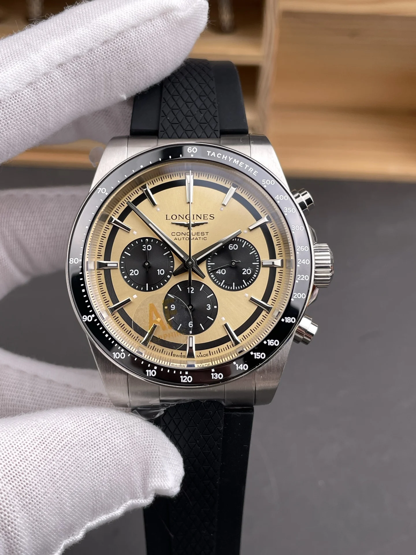 Longines Conquest Shawn Yue — photographed off the sweep
