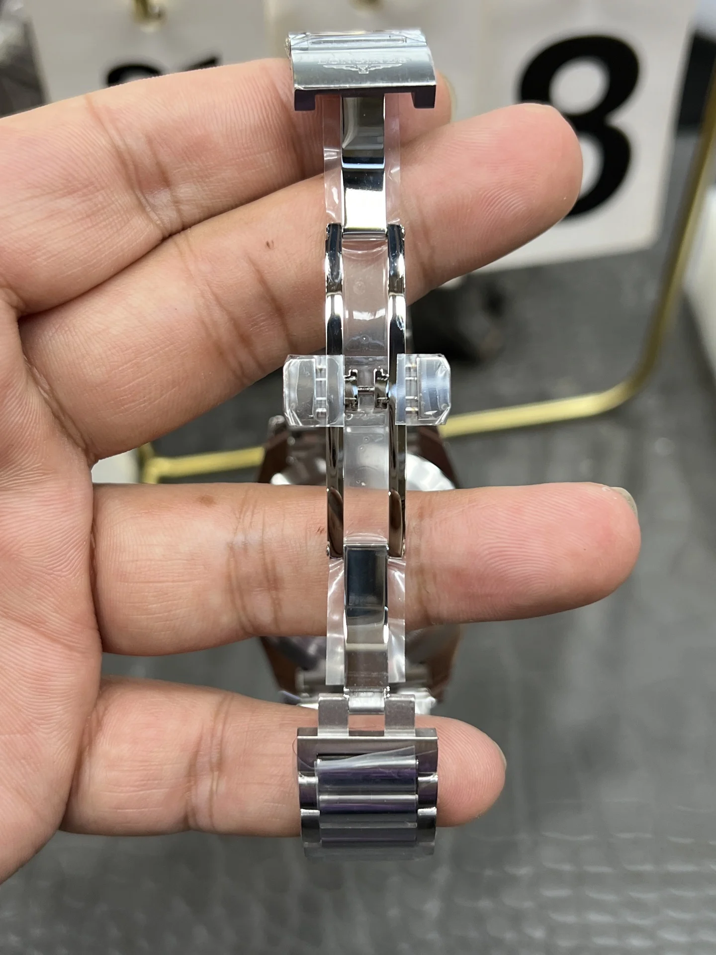 Longines Conquest Silver Dial — photographed off the sweep