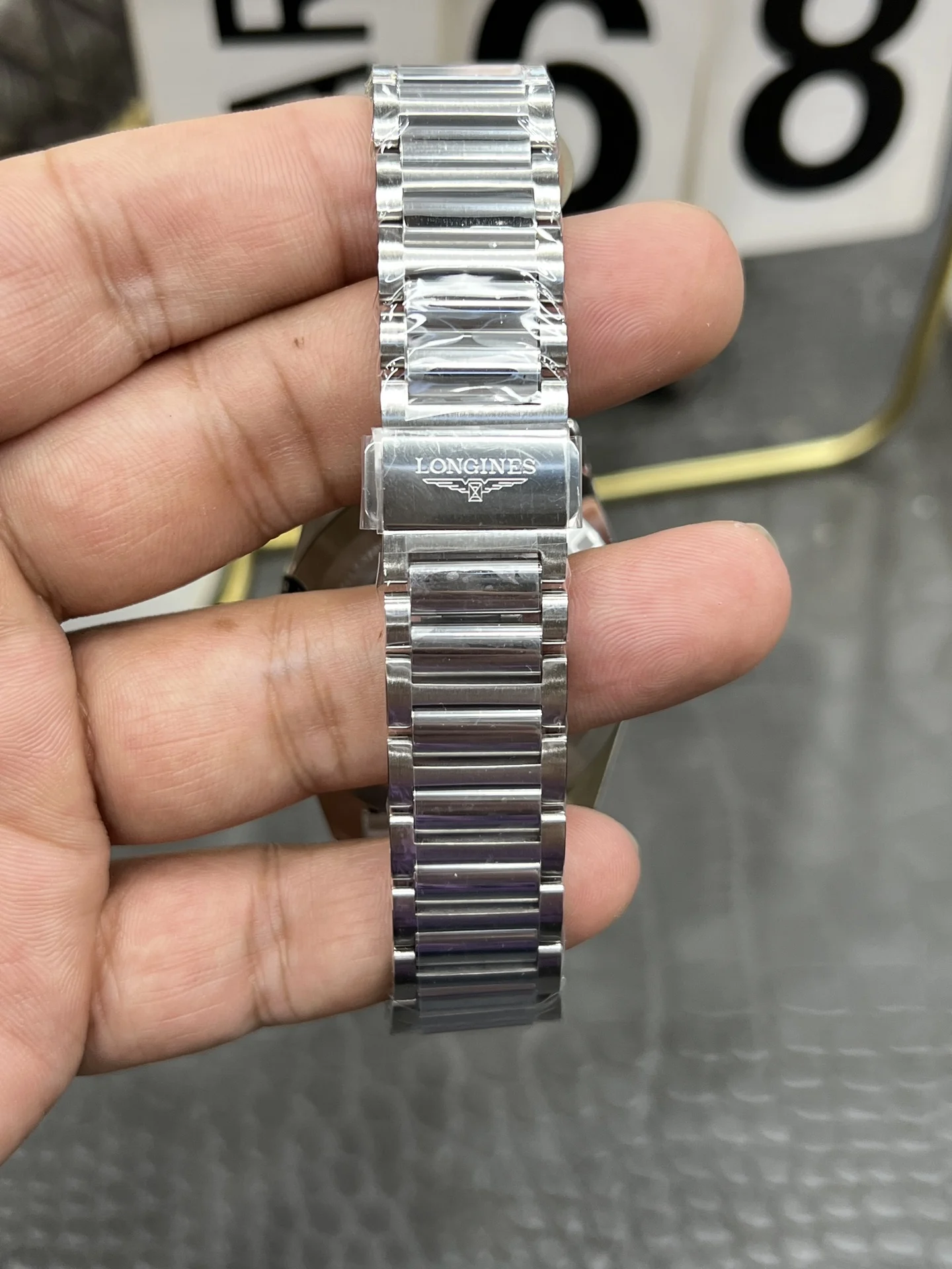 Longines Conquest Silver Dial — photographed off the sweep