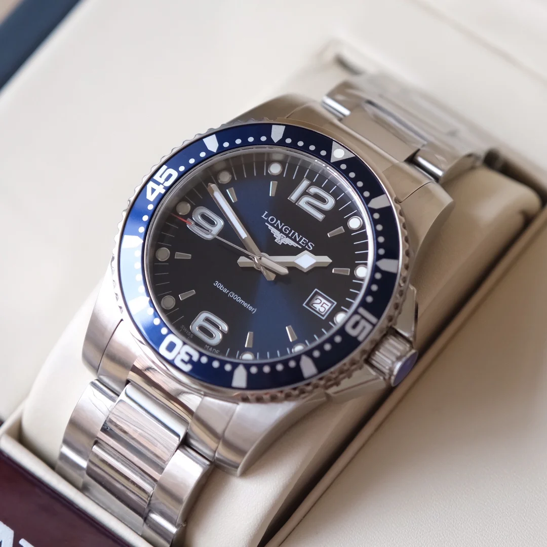 Longines Conquest Steel Black Dial 41mm