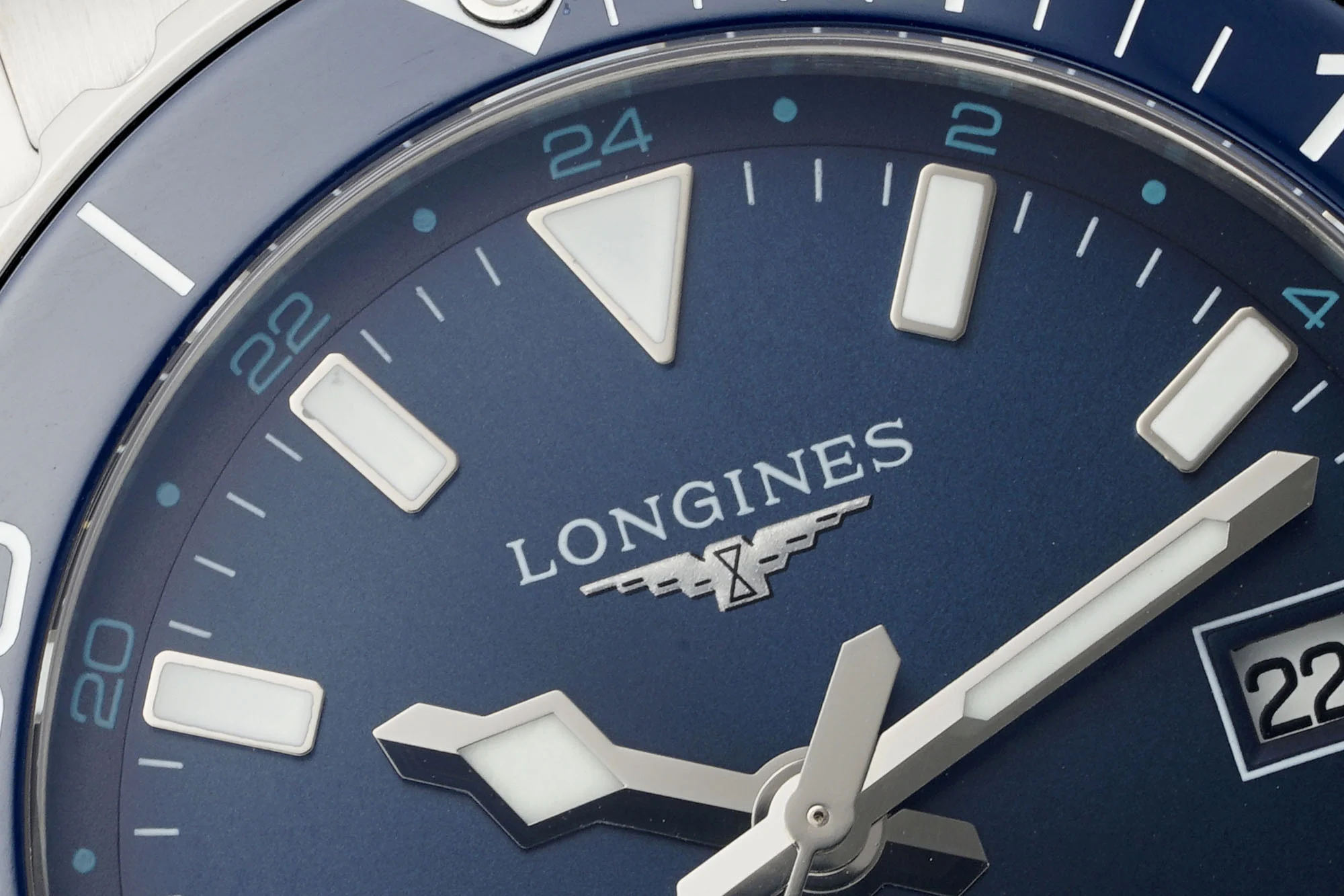 Longines Conquest Steel Green Dial 41mm — photographed off the sweep
