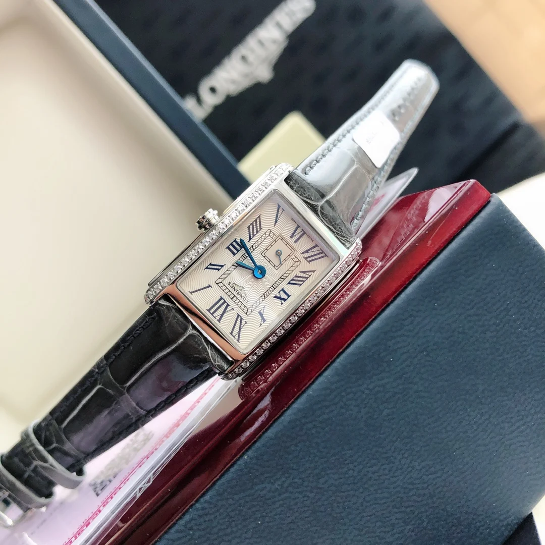 Longines DolceVita Steel Silver Dial Diamond-Set 20.80 × 32.00mm
