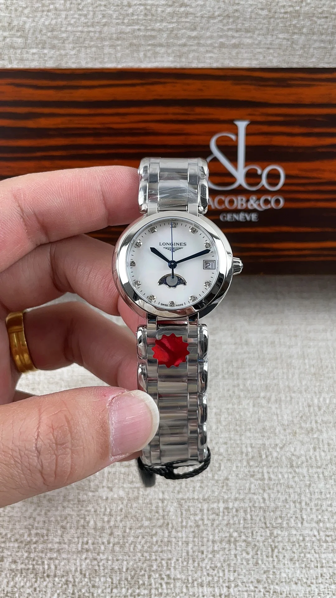 Longines Heart Moon Collection Women's Watches — photographed off the sweep
