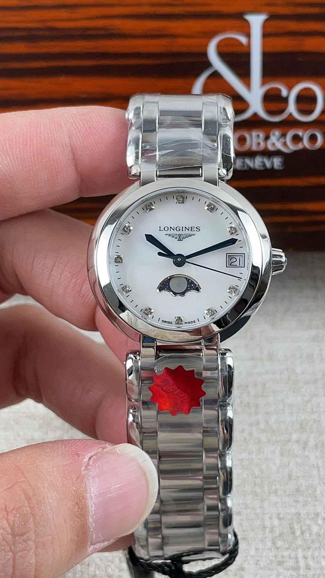 Longines Heart Moon Collection Women's Watches — photographed off the sweep