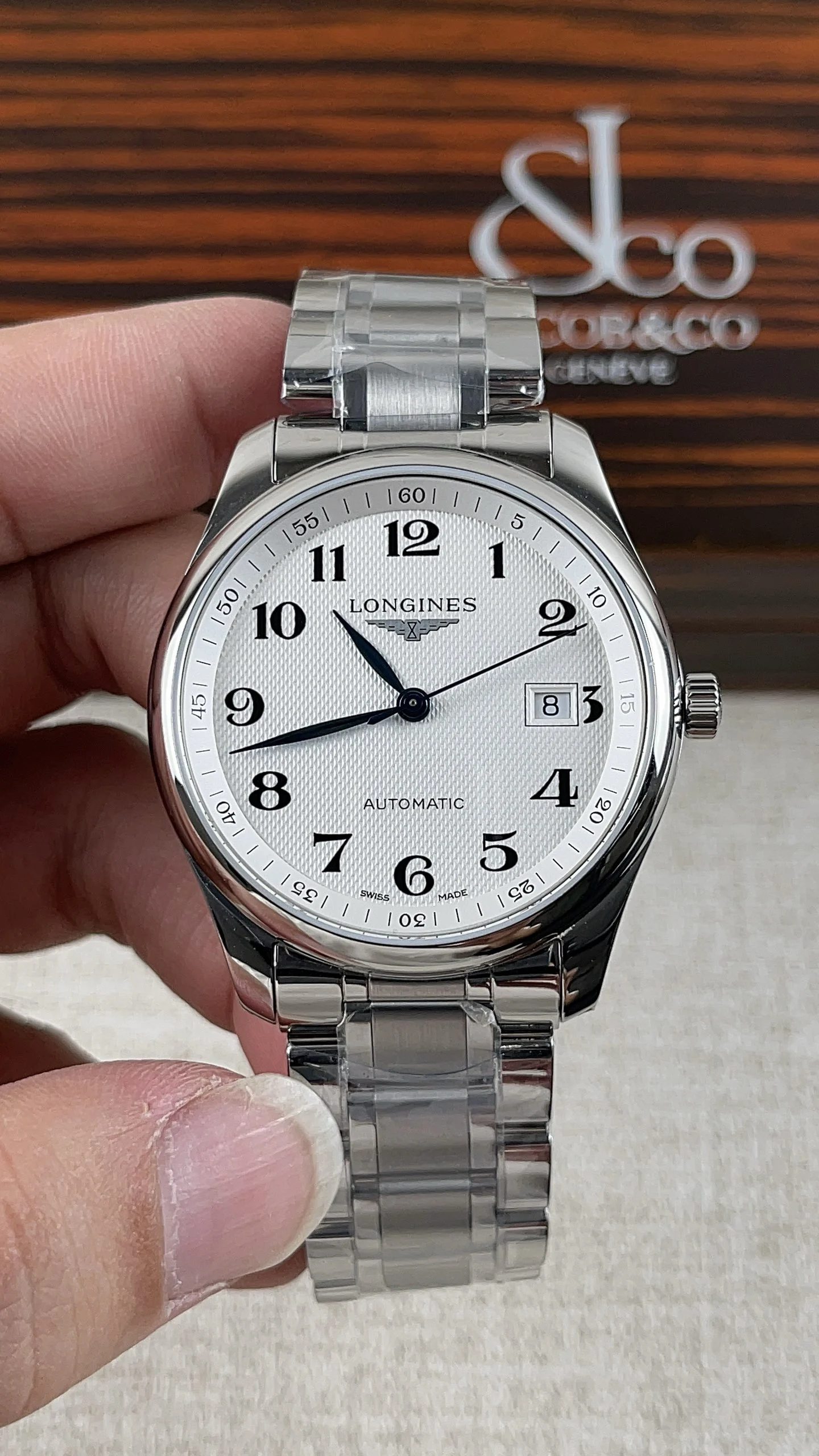 Longines Master Collection — photographed off the sweep