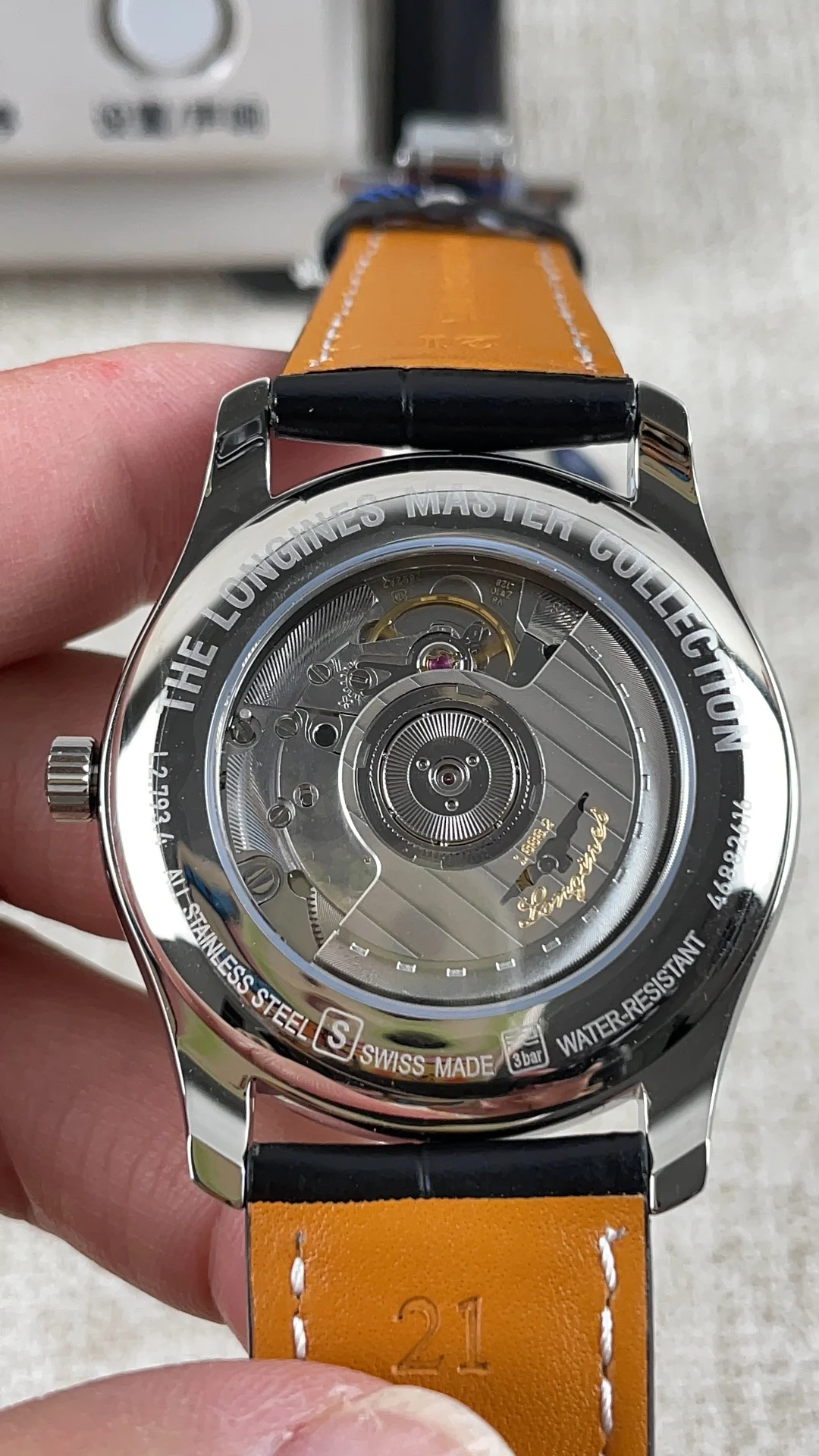 Longines Master Collection — photographed off the sweep