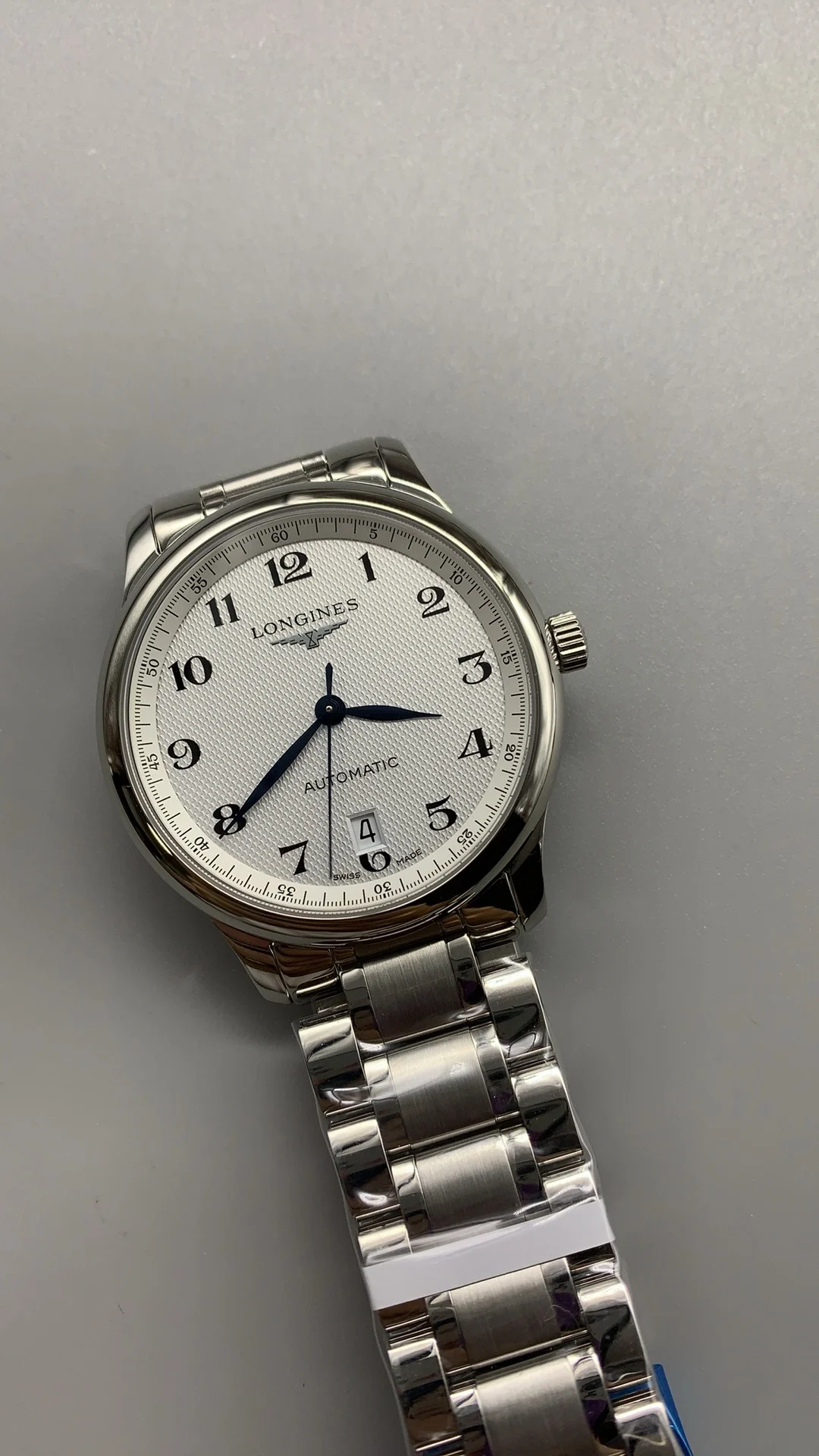 Longines Master Collection 38.5mm — photographed off the sweep