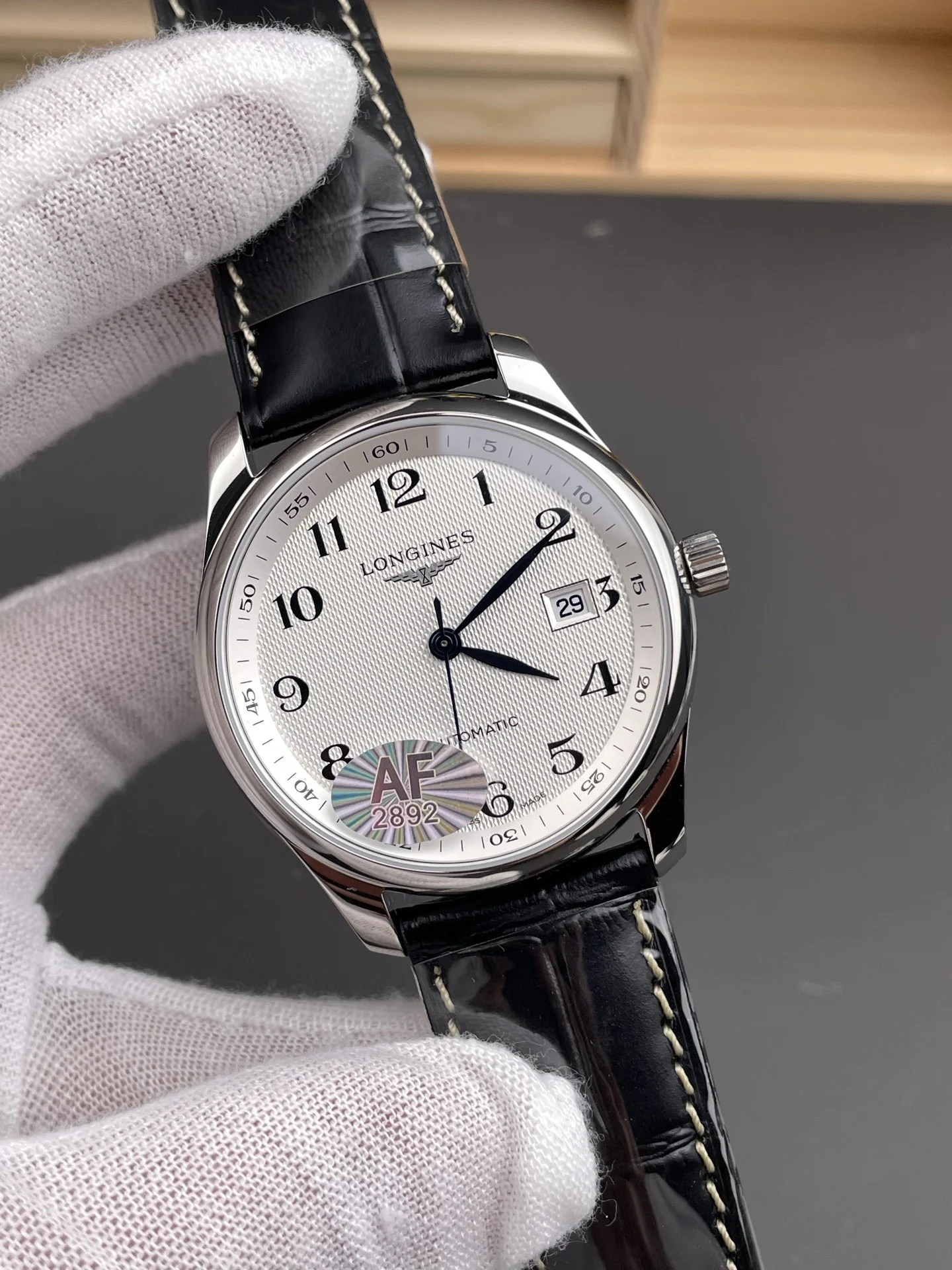 Longines Master Collection 40mm — photographed off the sweep