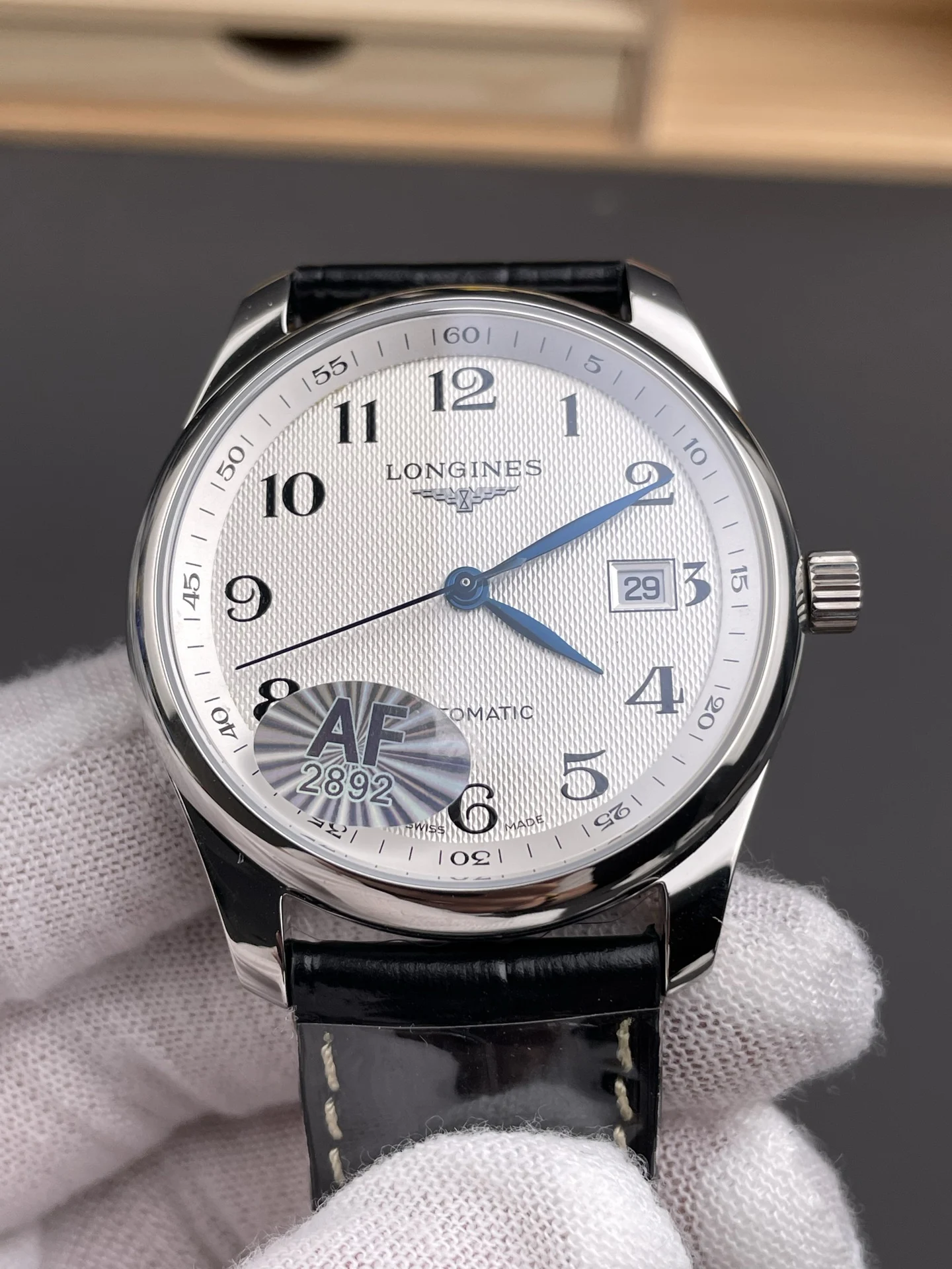 Longines Master Collection 40mm — photographed off the sweep