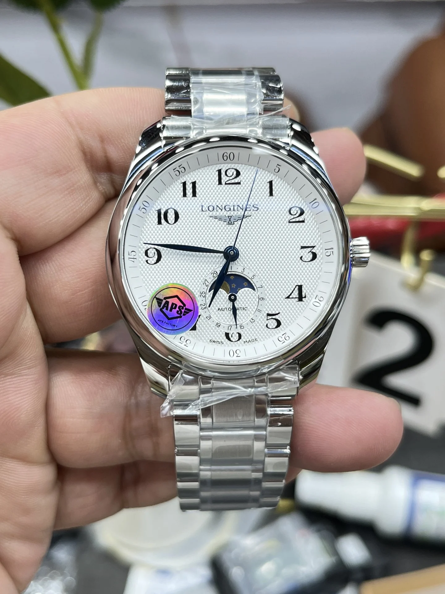 Longines Master Collection 40mm — photographed off the sweep