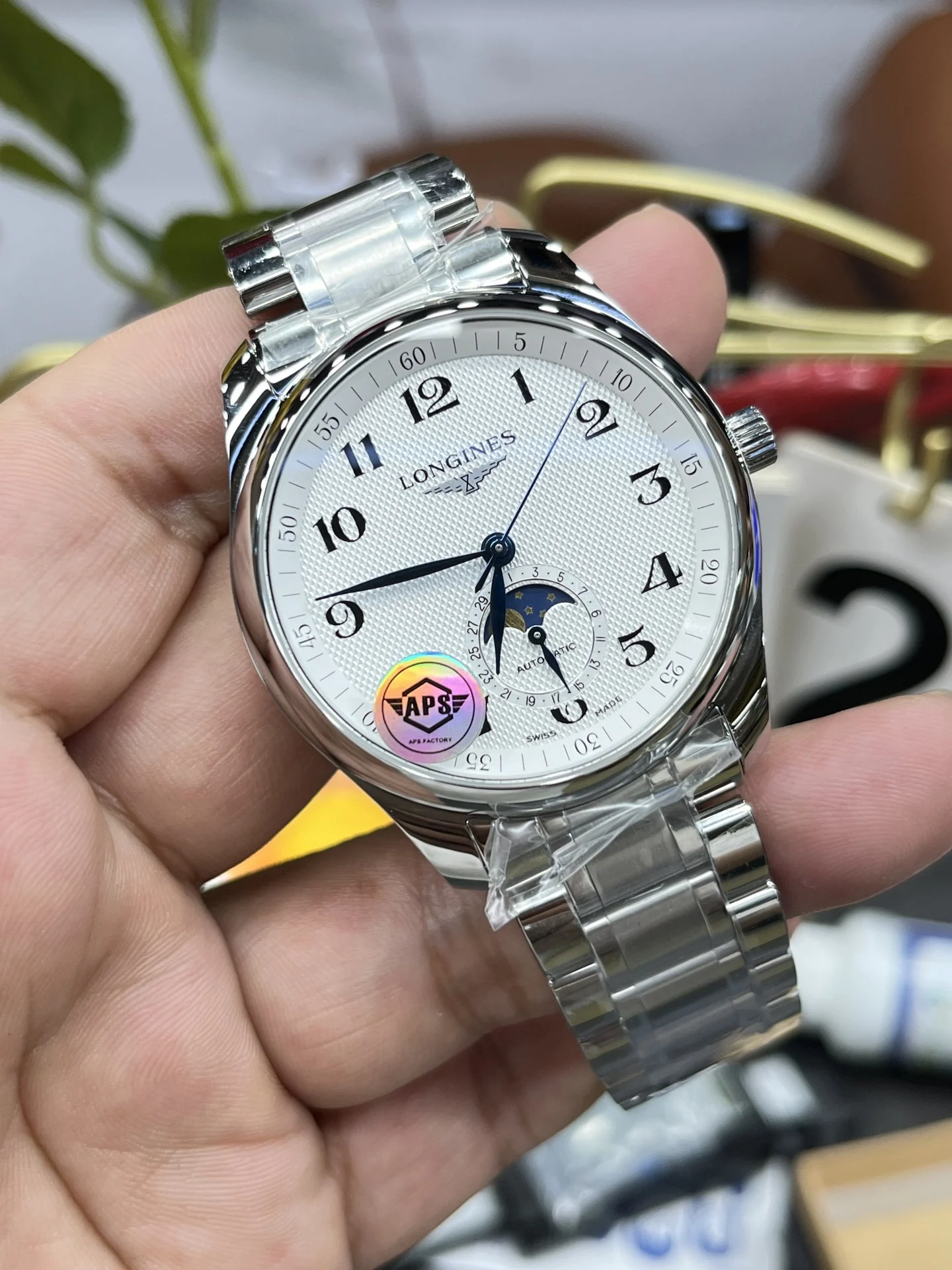 Longines Master Collection 40mm — photographed off the sweep